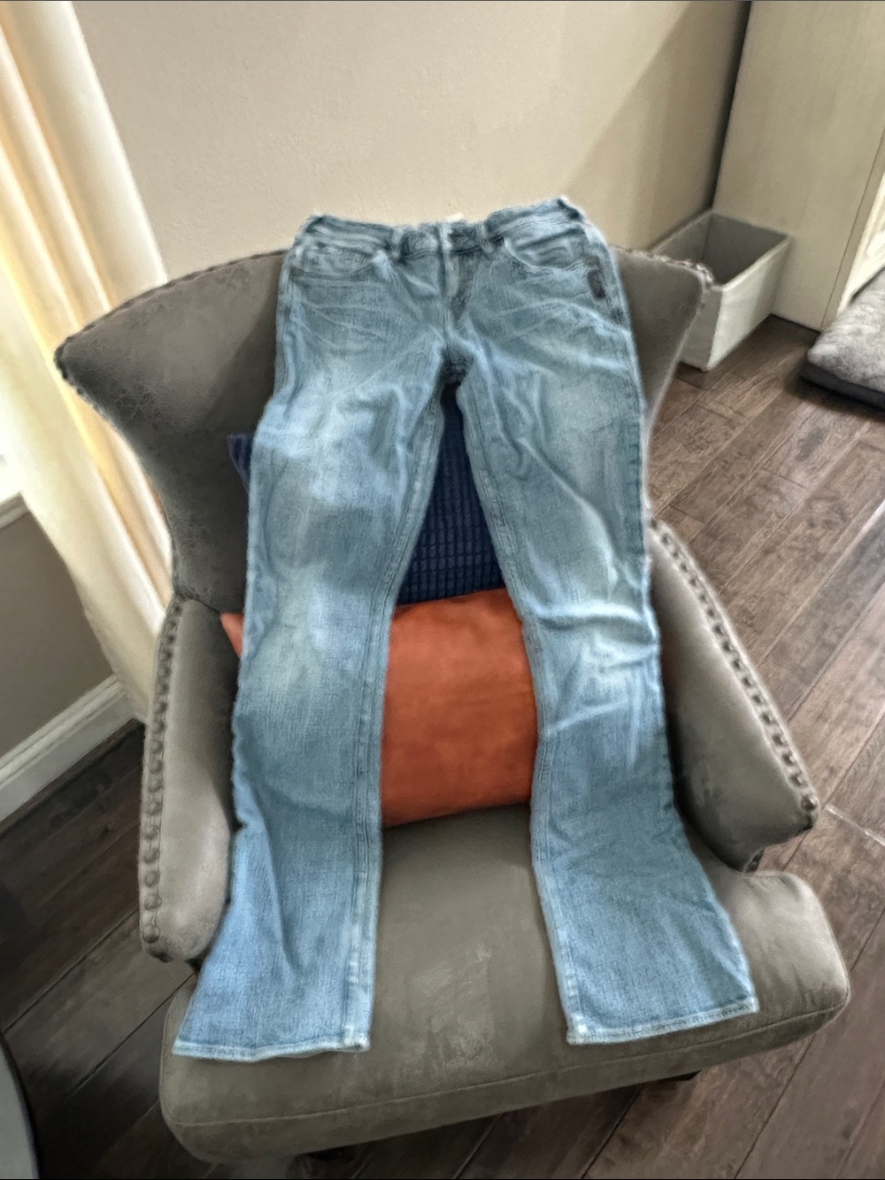 Silver Jeans Women's Boot Cut Faded Blue Denim